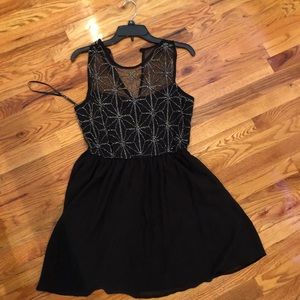 Black skater dress